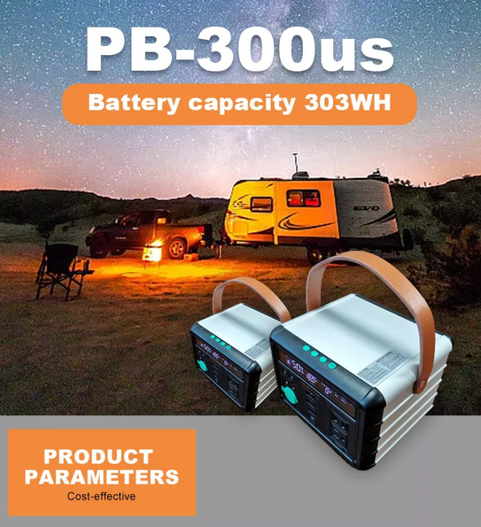 303Wh Outdoor Solar Power Supply Multifunction Portable Power Station 300w For Camping 0